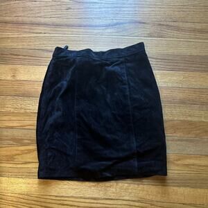 Comint Vintage Black Leather Skirt – Women’s Size 6